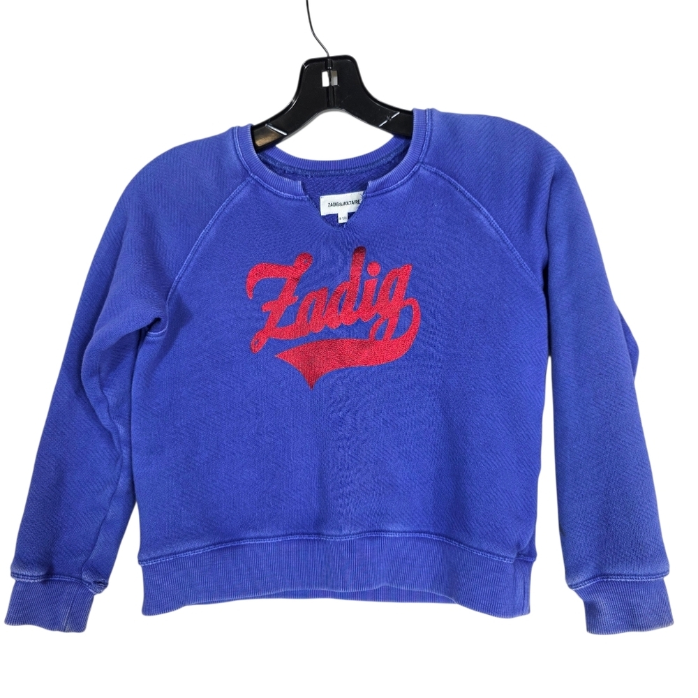 Zadig & Voltaire acid washed kids pull over